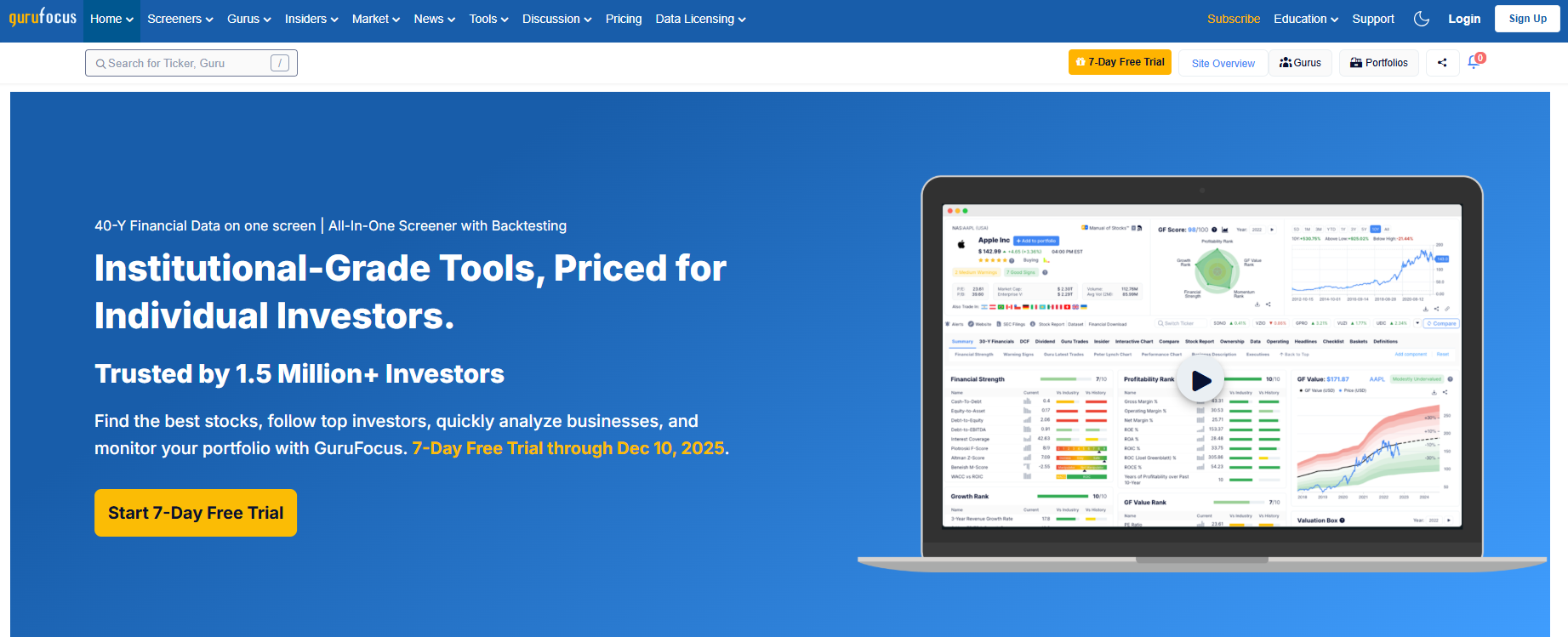GuruFocus.com Review: The Ultimate Research Tool for Smart Traders?